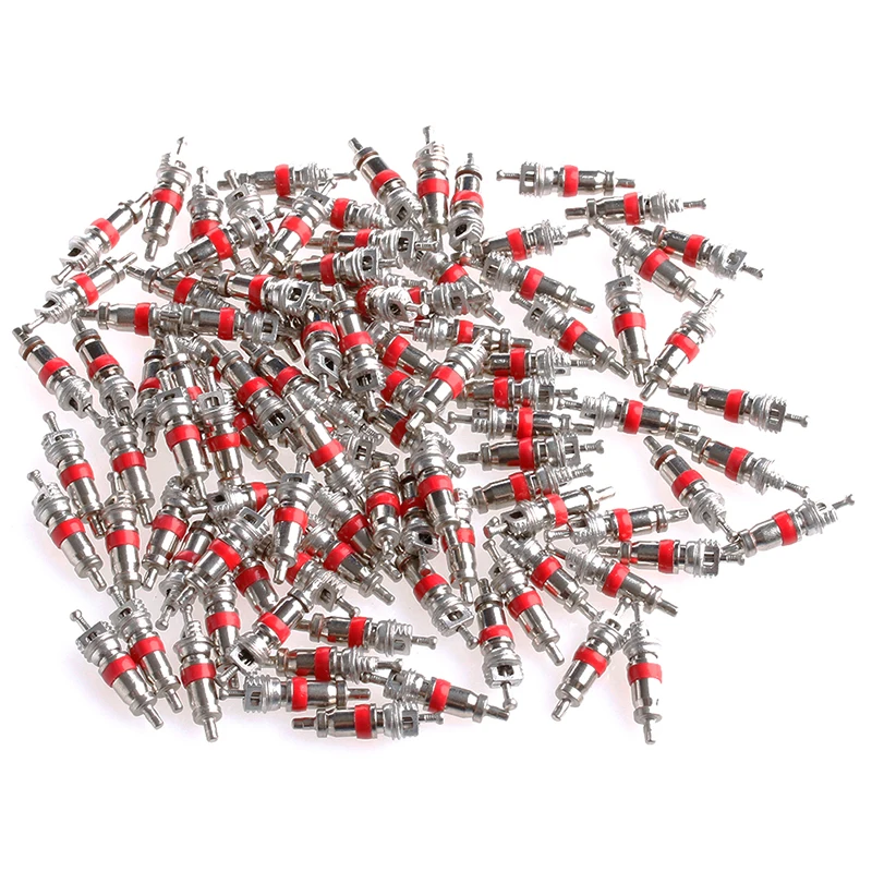 100Pcs/Set 1.9cm/0.75 inch Car Replacement Tire Tyre Valve Stem Core Part for truck, motorcycle, bicycle, ATV