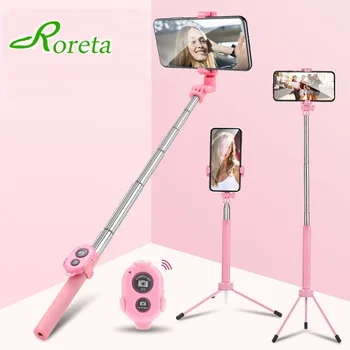 

Roreta Bluetooth Selfie Stick Remote Control Tripod Handphone Live Photo Holder Tripod Camera Self-Timer Artifact Rod For iPhone