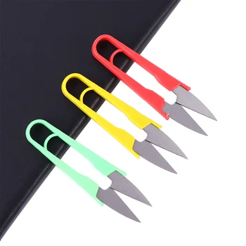 

1pcs U Shape Fishing Scissors Mini Fish Scissors Embroidery Application Scissors Fishing Line Cutter Tools Fishing Accessories