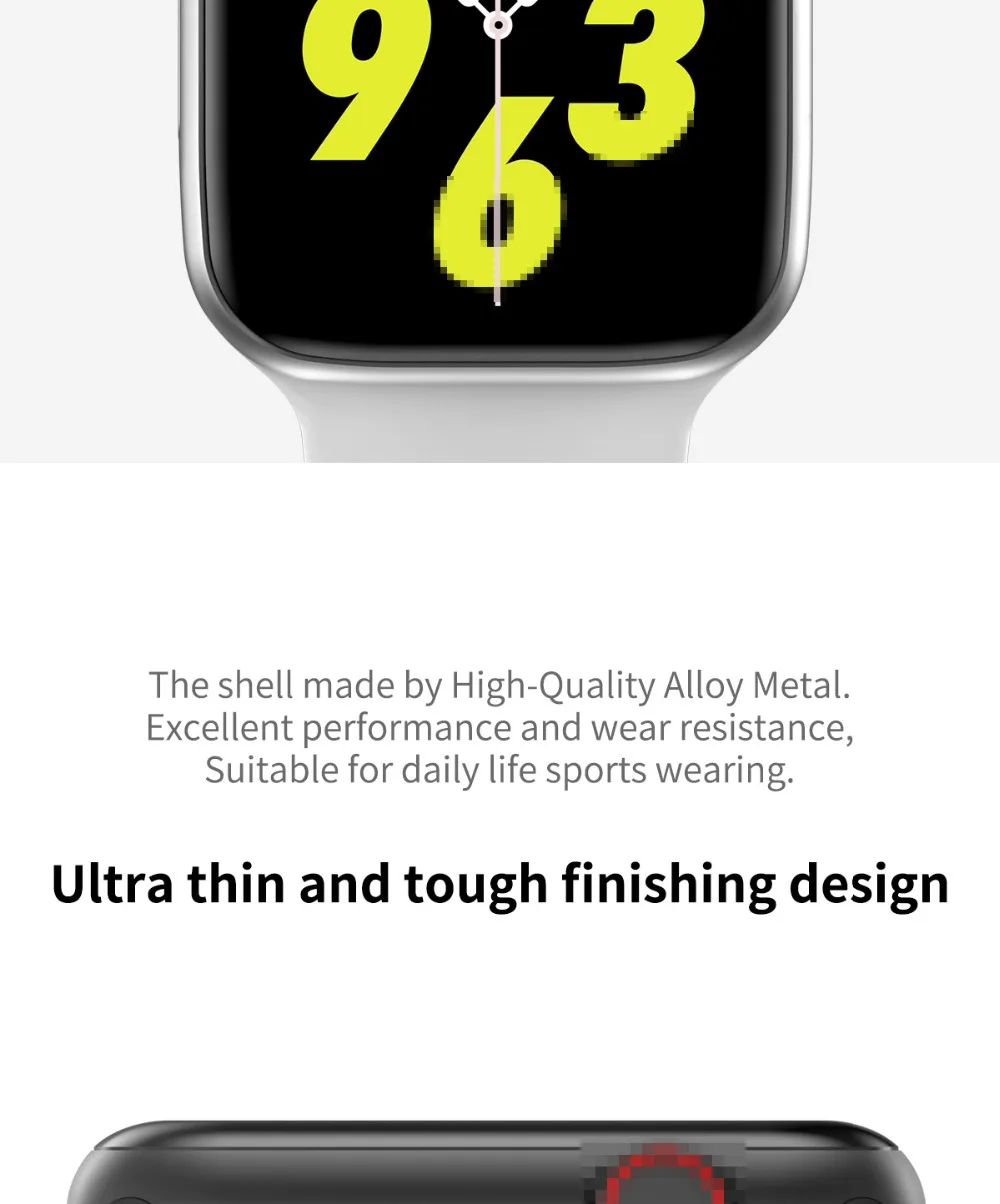 Bluetooth Смарт часы серии 4 монитор сердечного ритма Smartwatch 44 мм чехол для android Apple телефон relogio inteligente