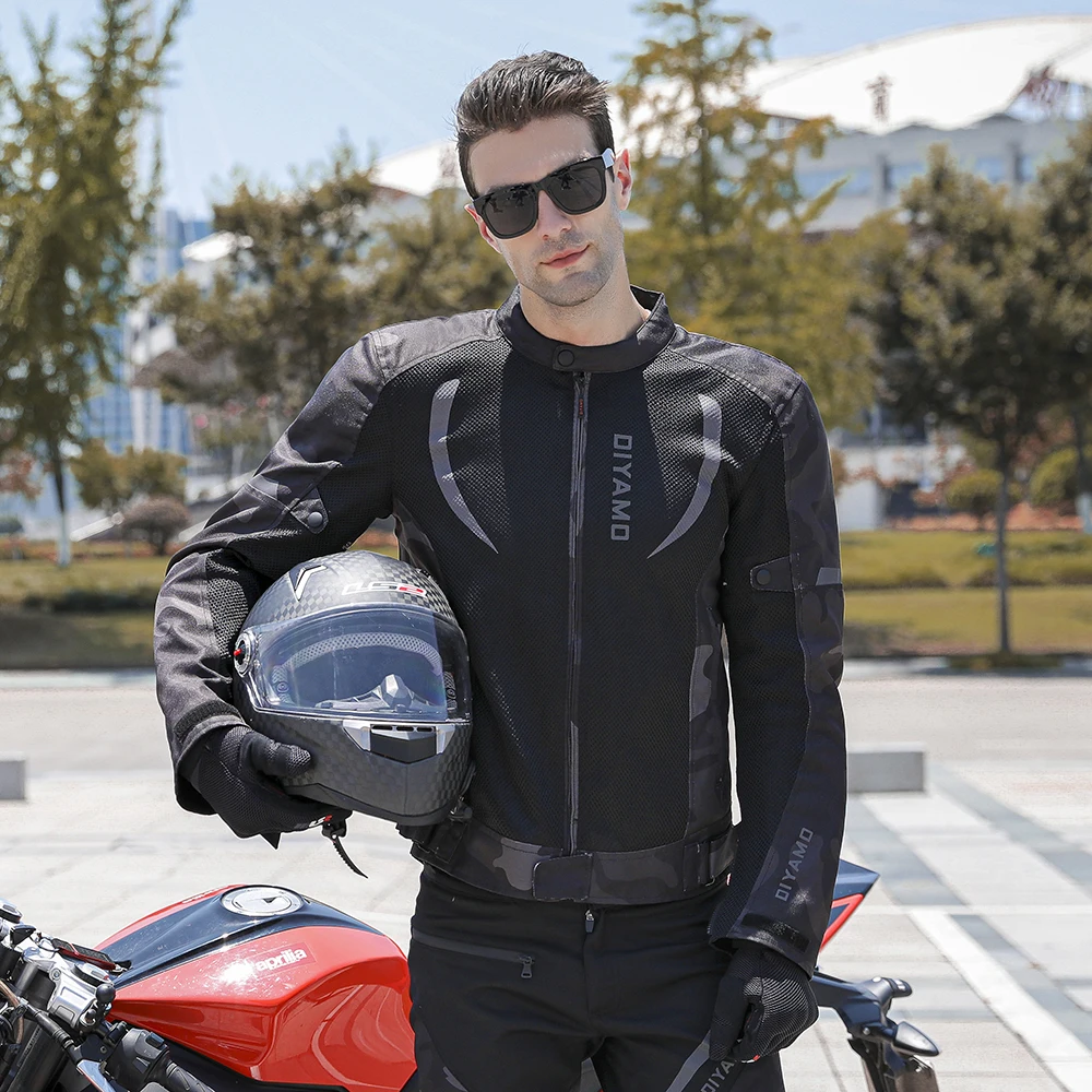 Chaqueta Moto de malla transpirable para hombre, protección de cuerpo completo, ropa de motociclista _ - AliExpress Mobile