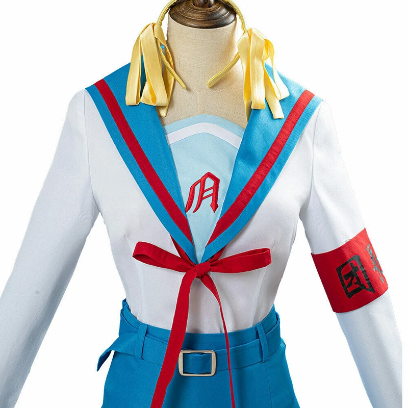 The Melancholy of Haruhi Suzumiya-Inspired Haruhi Suzumiya School Uniform Costume for Women (Unofficial)