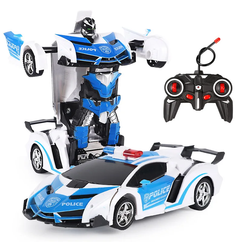 RC Car 24 styles Robots Toys Transformation Robots Sports Vehicle Model  Remote Cool Deformation Car Kids Toys Gifts For Boys remote control car RC Cars