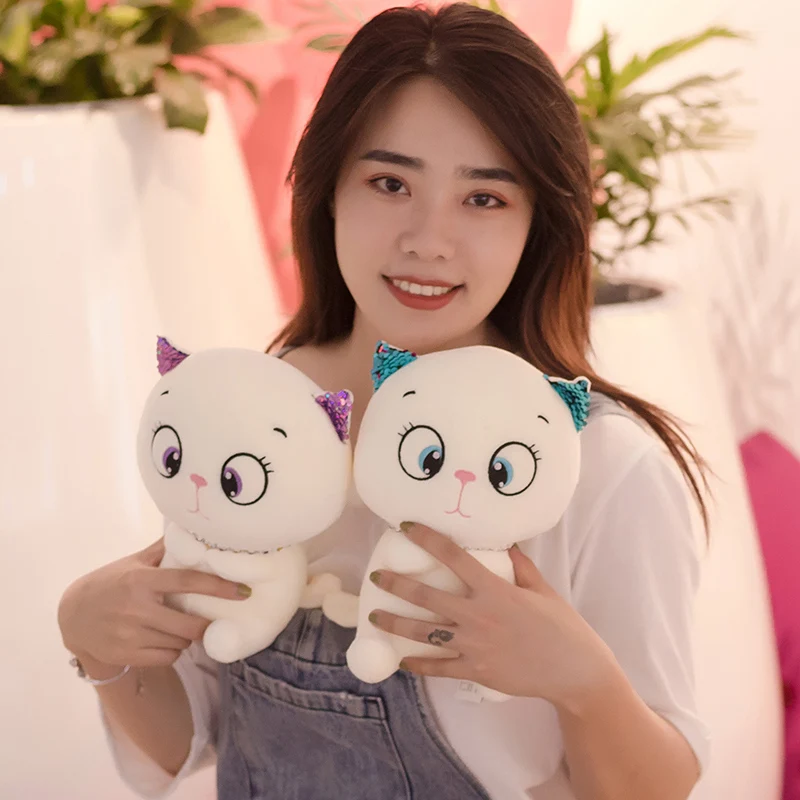 Kawaii милый Кот плюшевые игрушки мягкие милые животные куклы для детей девочек подарок на день рождения милые подарки ко дню Валентина