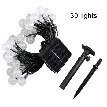 

Led Solar Energy Light Garden Outdoor House Party Decoration Waterproof Solar Power Supply Bubble Lamp String Lamp
