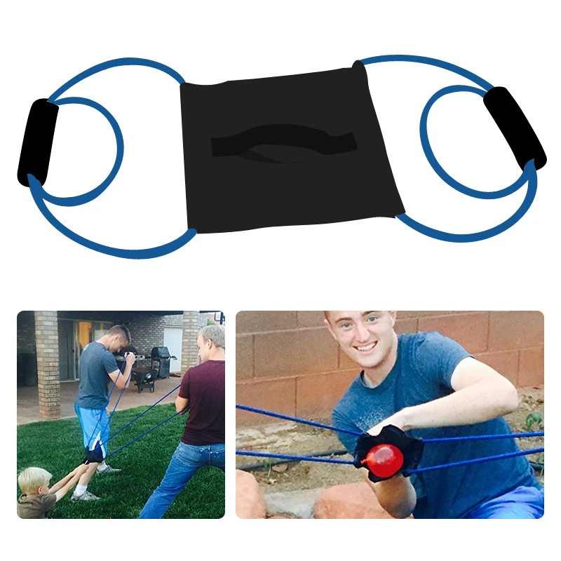 Cannon Launcher 3 Person Slingshot Swimming Pool Ball Toys Outdoor