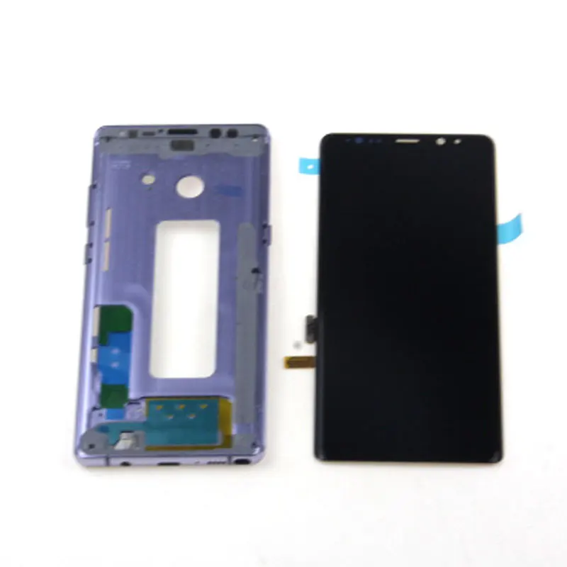 NOTE8 N950 lcd для SAMSUNG Galaxy NOTE8 lcd N9500 N950 N950F lcd сенсорный экран сменный с тенью запасные части - Цвет: with Purple frame