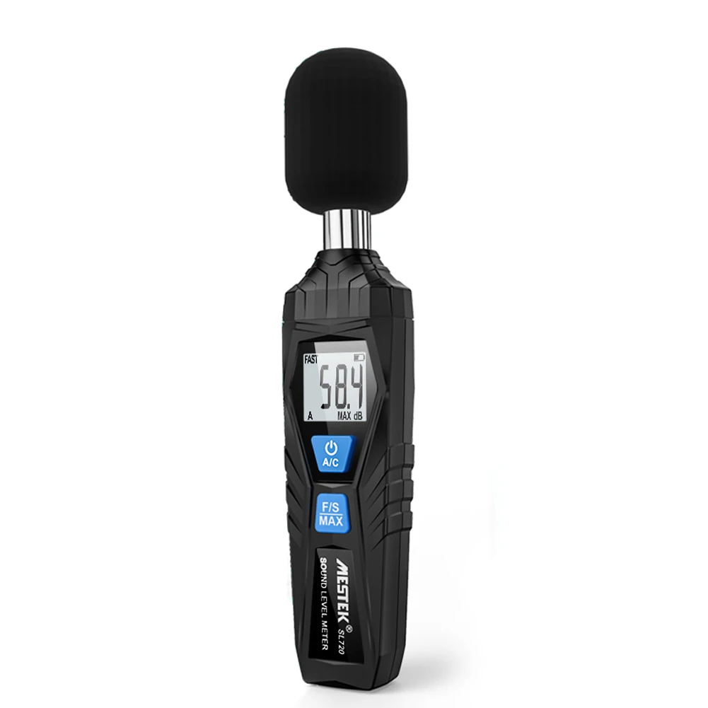 Mestek SL720 30 ~ 130dB метр Шум детектор измерительный прибор мини аудио измеритель