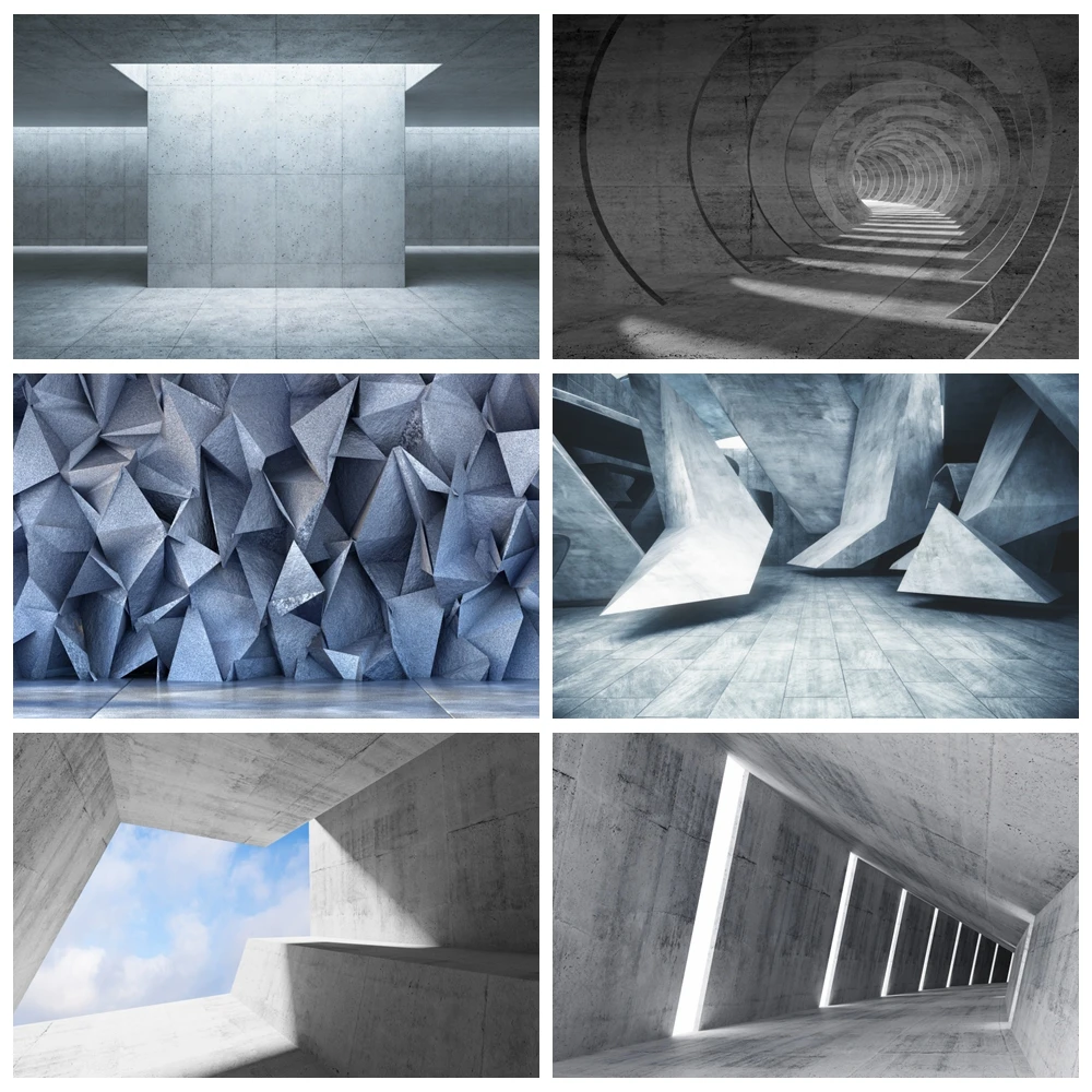 Фоны для портретной фотосъемки Yeele серый подвал гранж кирпичная стена |