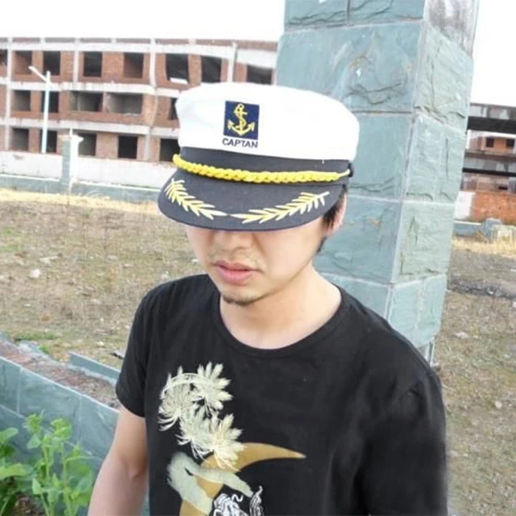 Adjustable Cap Navy Marine Admiral Caps for Men Women Adult Military Hats Yacht Boat Skipper Ship Sailor Captain Hat Costume sailor hat cap hat costume hat