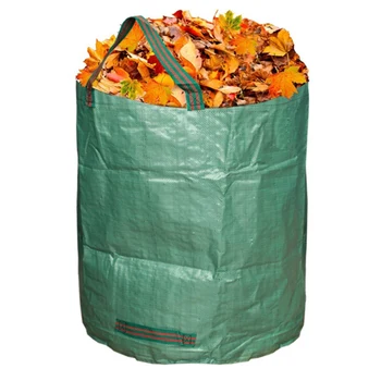 

Outdoor Garbage Storage BagGarden Leaf Garbage Bag Green Waste Comfortable handle top and bottom of the garden garbage ba