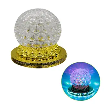 

Crystal Magic Rotating Ball Strobe Disco Stage Light LED RGB Light For Christmas KTV EU Plug Magic Ball Strobe Stage Lighting
