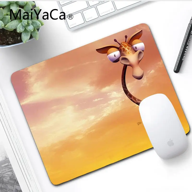 MaiYaCa винтажный классный мультяшный Комфортный коврик для мыши с жирафом, игровой коврик для мыши, игровой коврик для ноутбука, коврик для мыши