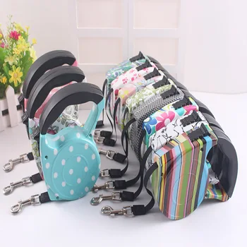 

5M Colorful Retractable Dog Leash Extending Puppy Walking Leads Pet Dog Running Leashes Hands Freely Great for Walking Dog