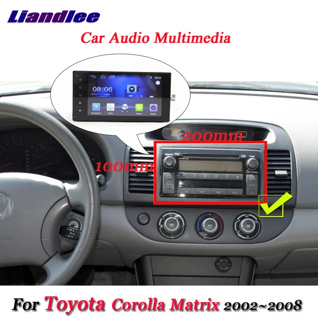 $236.25 Auto Multimedia Player For Toyota Corolla/Matrix 2002-2008 Radio Stereo GPS Navigation Carplay Car Android System HD Screen
