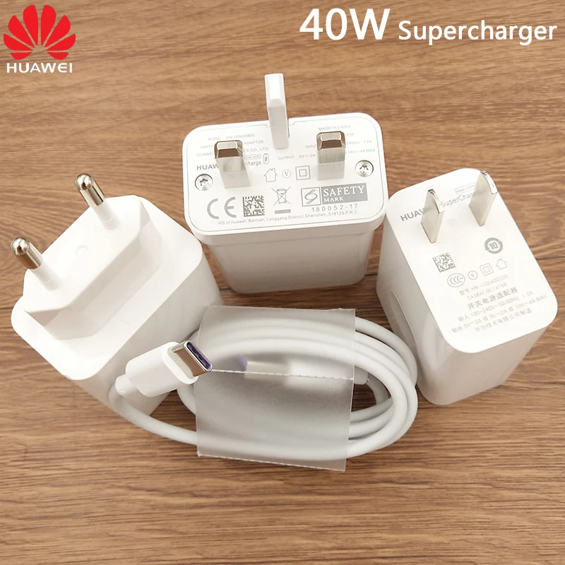 Зарядное устройство Huawei Mate 30 Pro 40 Вт Usb кабель для быстрой зарядки P20 P30 P40 pro Nova 5 5T 7