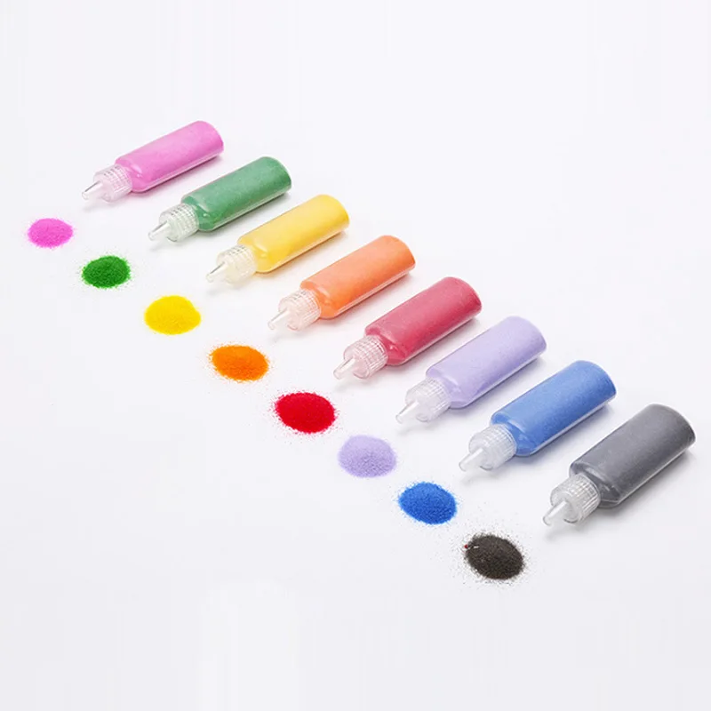 

Tao qi uu 12 Color Sand Painting Children Handmade DIY Painted Sand Painting Gift Box Hardcover Children'S Educational Toy