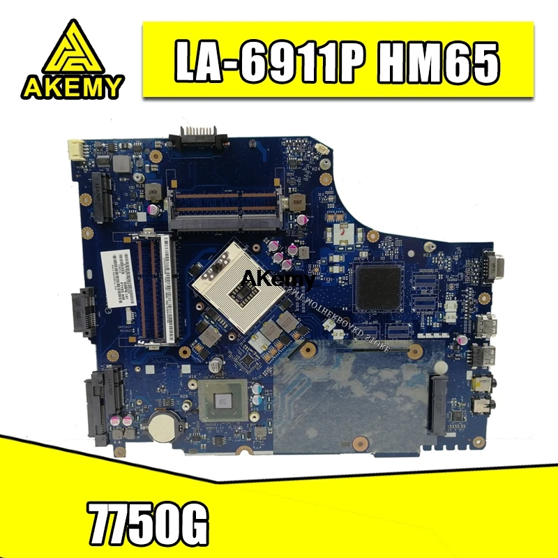 7750G motherbaord для For Acer aspire материнская плата ноутбука 7750 MBRN802001 P7YE0 LA-6911P 3AMFG HM65
