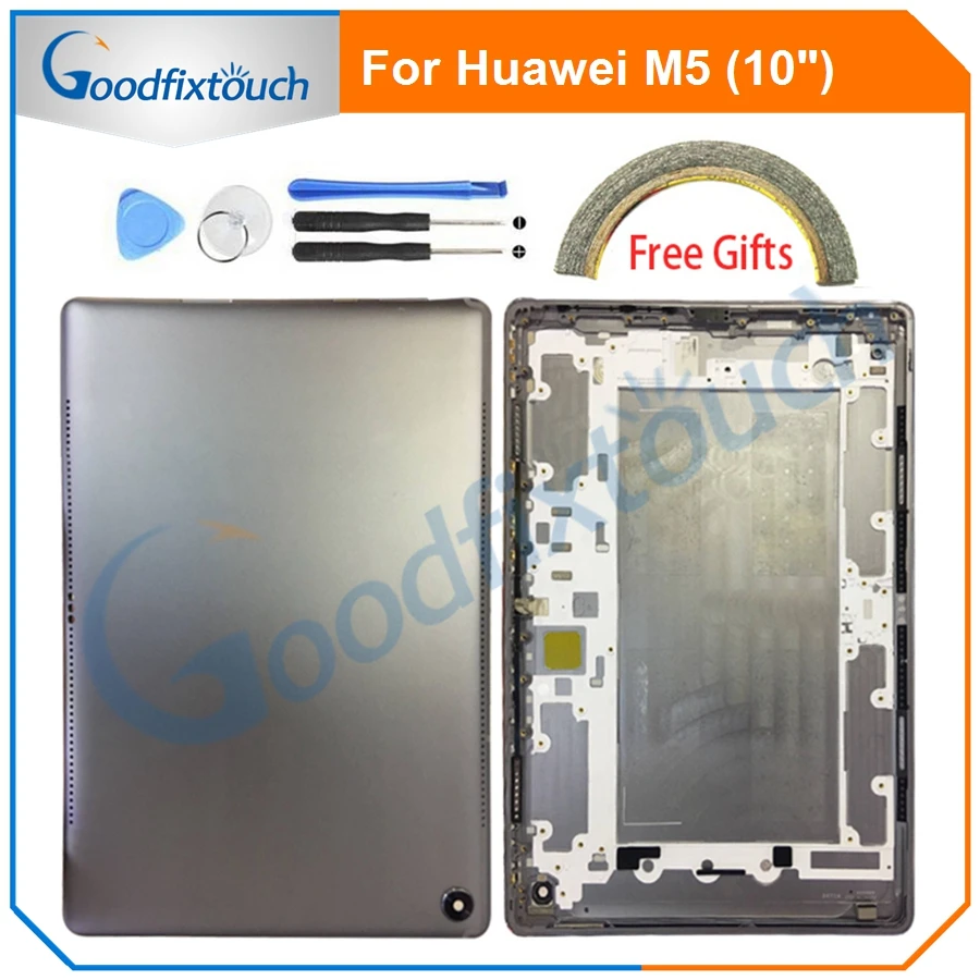 Для Huawei M5 CMR AL09 W09 задняя крышка батарейный отсек с кнопкой громкости для запасные
