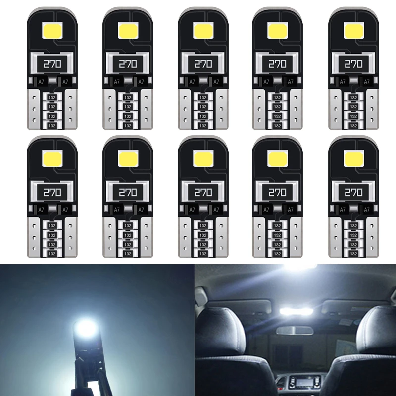 10pcs Canbus W5W T10 Car LED Bulb for Honda Civic 2018 2012 2006 2011 2008 License Plate Light Side Marker Trunk Lamp 194 168 | Автомобили