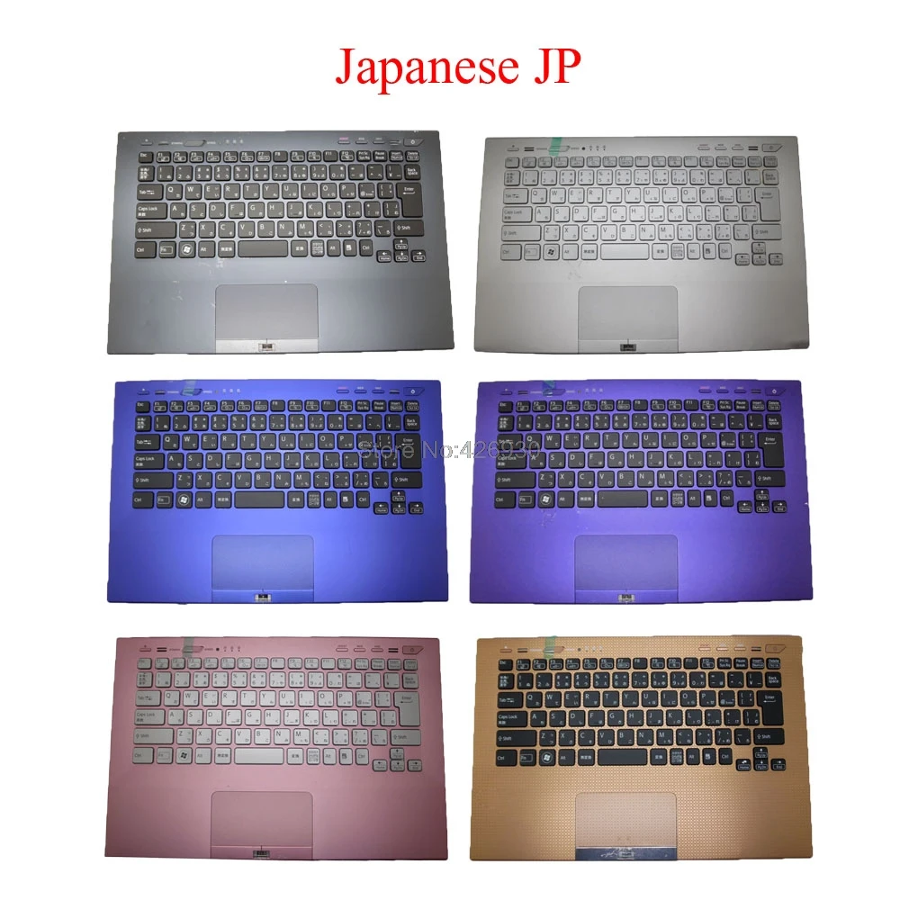 

Laptop Palmrest JP Keyboard For SONY For VAIO VPC-SA VPCSA Series Japanese backlit&touchpad silver pink Gray blue Orange purple