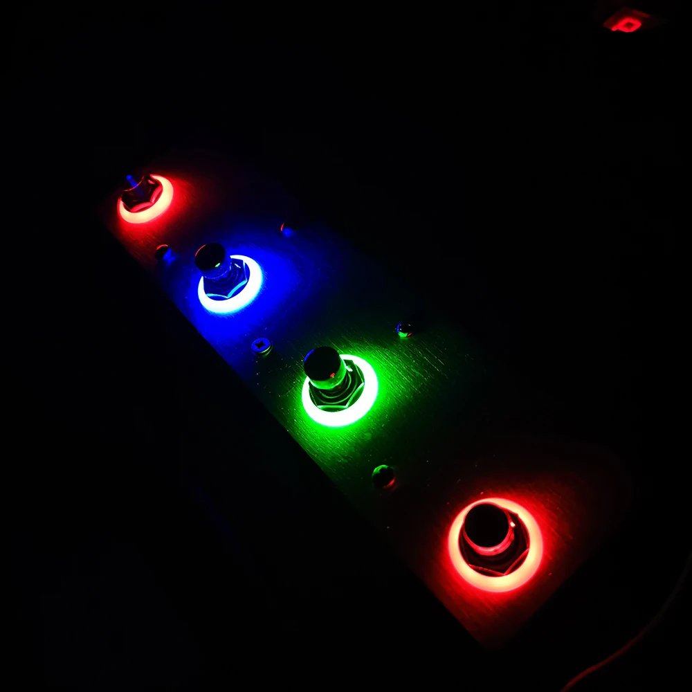 10PCS PBS-24-302-N1 with single-color LED 3PDT hot sell electric guitar part effect illuminated pedal foot switch supplier