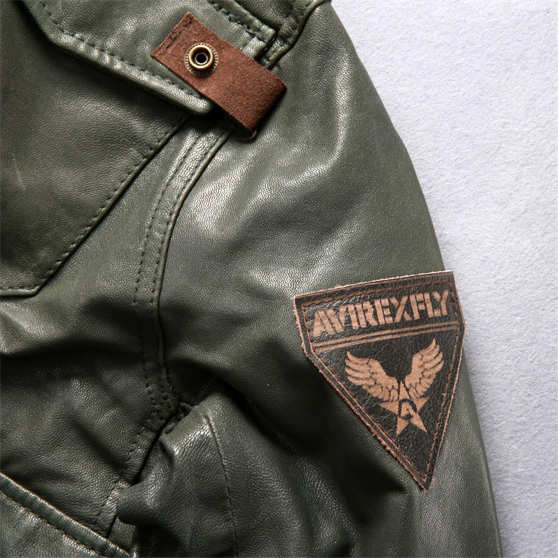 AVIREXFLY-2018-Long-hooded-leather-jacket-men-flight-jacket-brown-Genuine-cowskin-Slim-Fit-Casual-Russian (4)