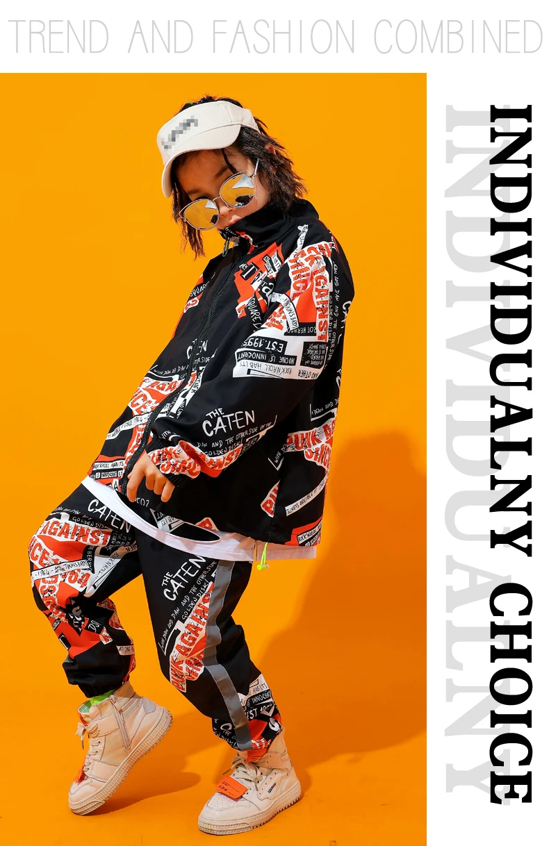 Children'S Street Dance Costumes Hip Hop Clothing Boys Jazz Dance Costumes Performance Stage Wear Girls Tide Clothes DQS2979