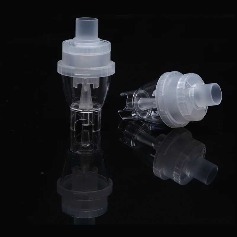 2pcs FDA 6 мл ингалятор распылительная чашка для взрослых и детей, лекарственная часть, медицинский бак, чашка компрессора, распылитель, инжектор - Цвет: 2pcs