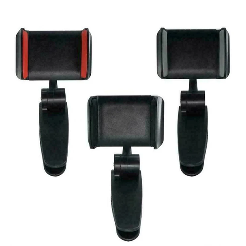

Car Sun Visor Mount Cell Phone Holder Clip Universal 360 Rotating Brackets GV99