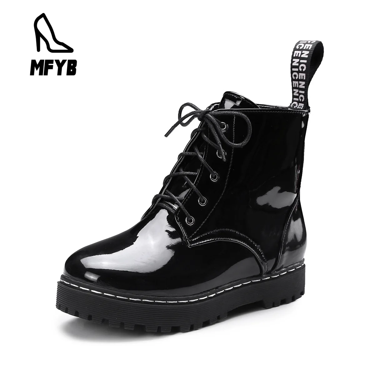 

MFYB Women's boots 2019 winter new comfortable flat women's shoes large size 35-43 casual front with low boots