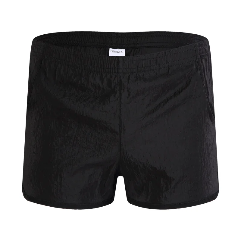 Black Pocket Мужские повседневные шорты, тканые быстросохнущие пляжные шорты, сексуальные мужские шорты для фитнеса, бега, дышащие шорты - Цвет: Black Pocket