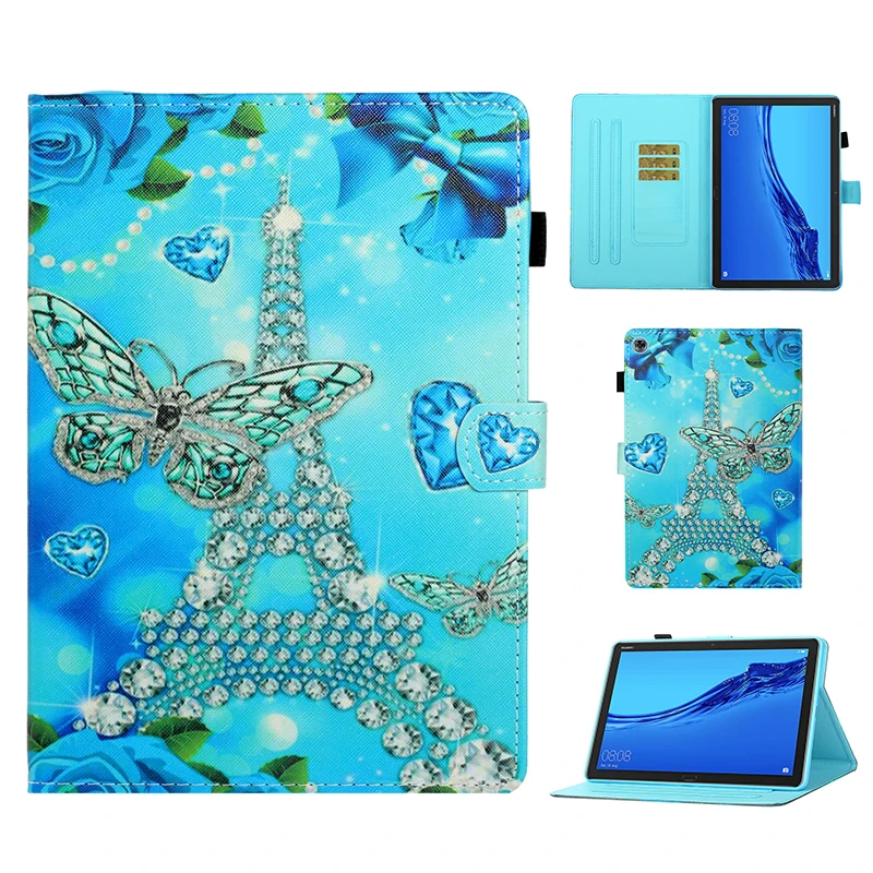 

Cute pattern printing Case For Huawei MediaPad M5 Lite 10 BAH2-W19/L09/W09 10.1 inch flip stand magnetic cover