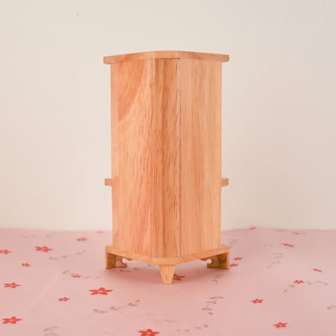 Миниатюрный Кукольный домик треугольный шкафчик мебель ручной работы модель