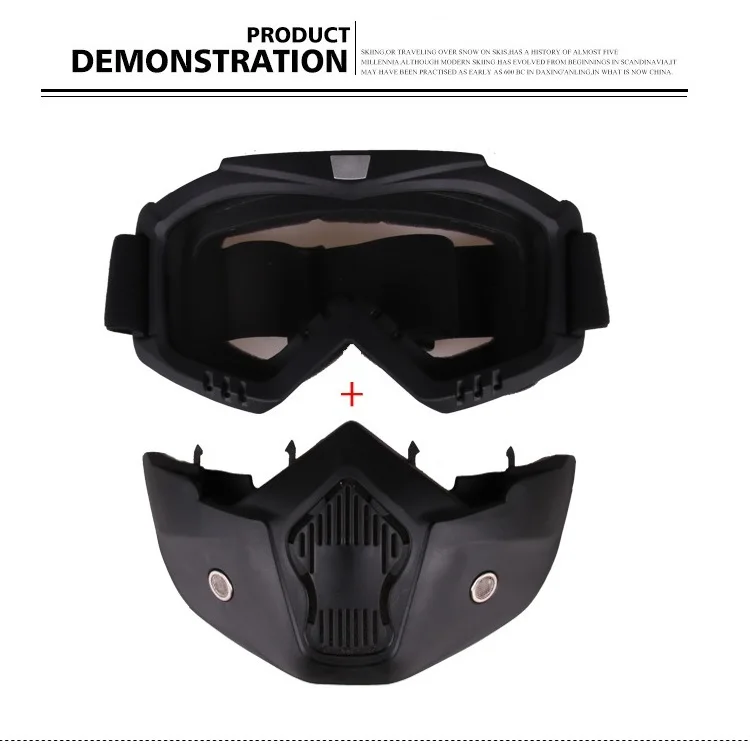 Съемная мотоциклетная тактическая маска для глаз Moto Wind пылезащитный гоночный велосипедный шлем защитная маска для глаз анти-УФ R20