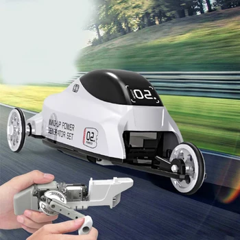 

2020 New Children's Educational Scientific Educational Toy DIY Hand-cranking Generator Car Boat Model Innovative Assembled Toy
