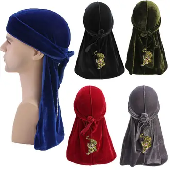 

Designer Inspired Durag Cap Hat Silky Unisex Designer Premium Doo Rags Silk Wave Durag Cap