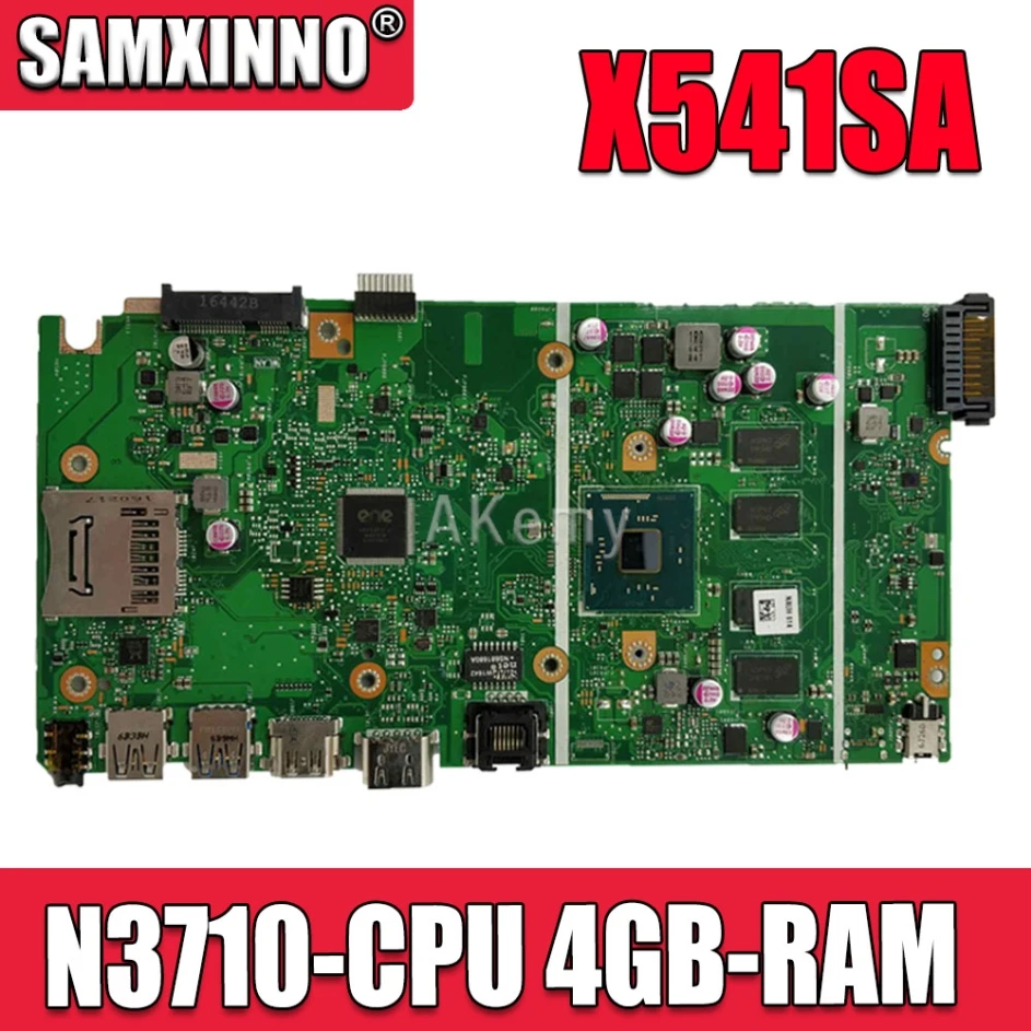 Новая материнская плата X541SA REV 2 0 для For Asus X541 X541S ноутбука тест ok N3710 CPU 4 ядра + 4GB