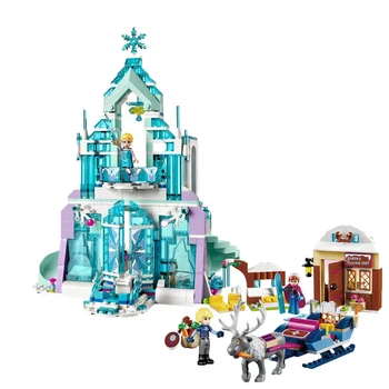 

New Girl Friend Princess Anna Elsa White Snow Model Building Block Bricks Toys Gifts Friends For Girl