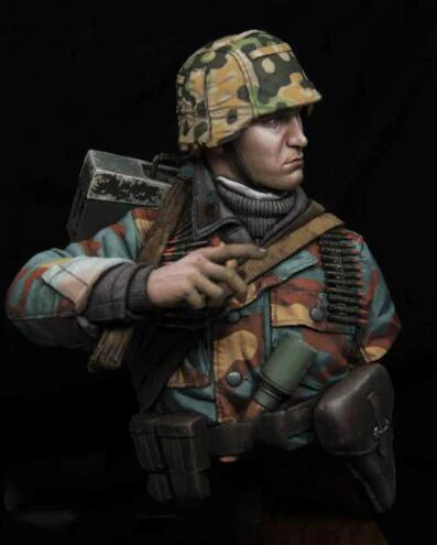 1/10 бюст полимерный строительный комплект MG Gunner