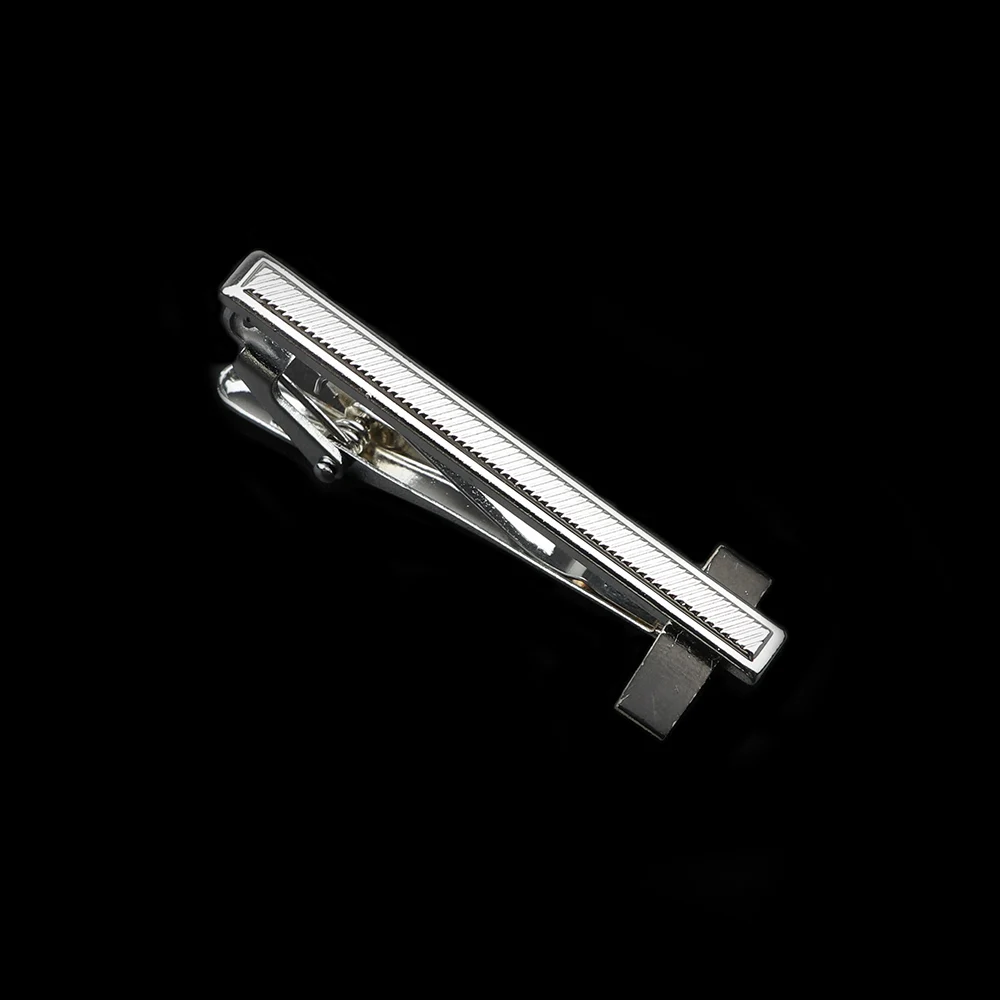 Men's Metal Tie Clip Bright Chrome Stainless Steel Jewelry Necktie Clips Pin Clasp Clamp Wedding Charm Creative Gifts