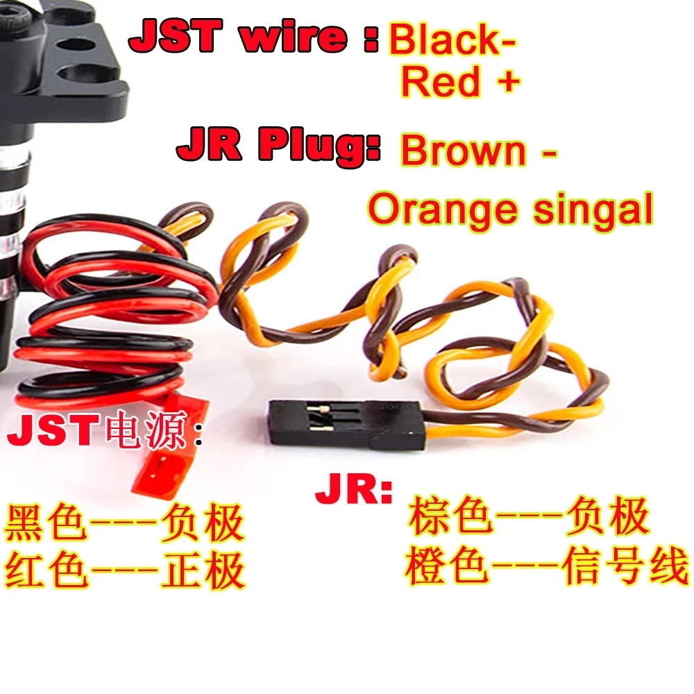JX B220 220KG 12-24V High Torque Servo for 1/5 RC Car Steering Gear Robotic Helicopter Industry Brushless Servo For Rc Drone 6