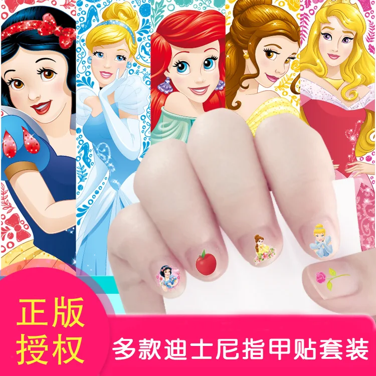 3D Disney Princess Elsa Frozen Cartoon Nail Sticker Collectible Creative Snow White Mermaid Girl Gift for Children | Игрушки и хобби