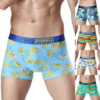 

JODIMITTY 2020 New Arrival Men Underwear Cotton Modal Soft Boxers Fashion Printed Underpants Men's Sexy Mens