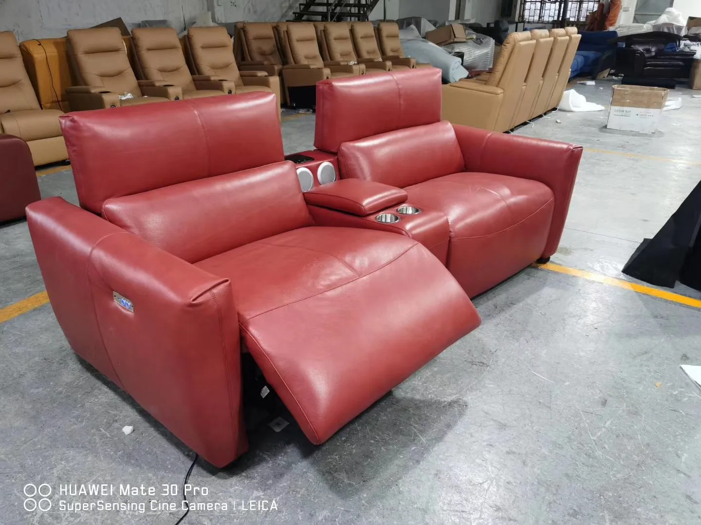 Dual Motor Electric Recliner Theater Living Room Sofa Multifunctional