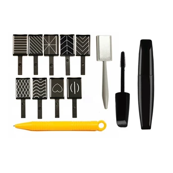

11pcs/set Nail Art Tool Magnet Pen & 1x Hair Cream Finishing Sticks,Small Broken Hair Cream Finishing Sticks
