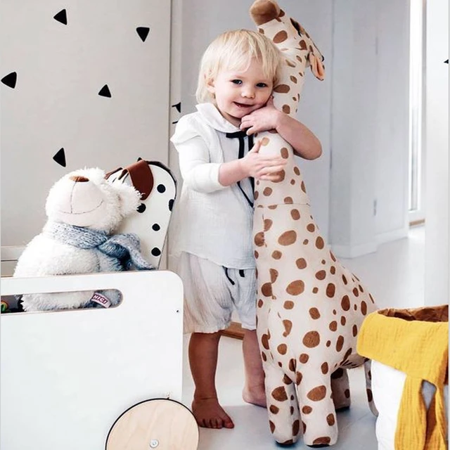 67cm Big Size Simulation Giraffe Plush Toys Soft Stuffed Animal Giraffe Sleeping Doll Toy For Boys Girls Birthday Gift Kids Toy 2