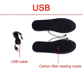 

Winter Insoles Electric Heated USB Washable Rechargeable Cuttable Shoes Insert Pad Foot Warmer Care Equipment