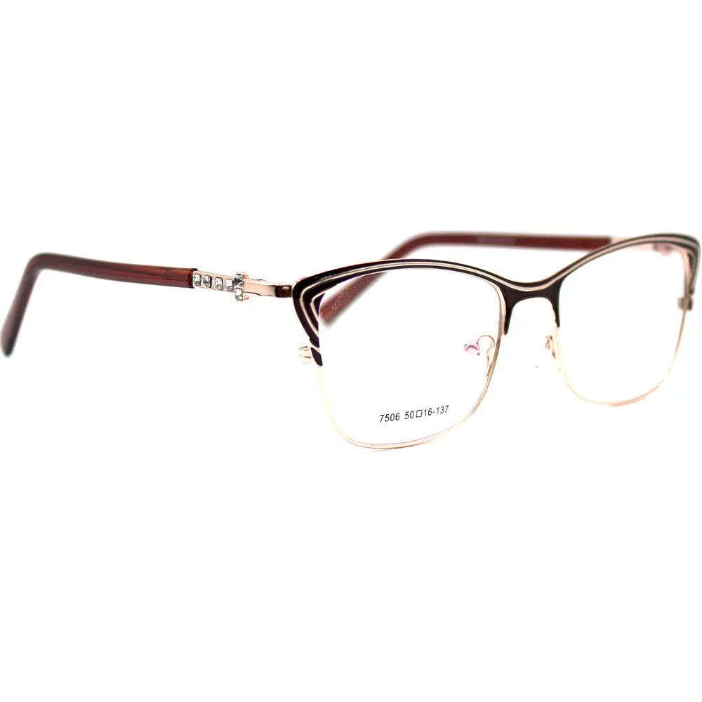 LuckTime Fashion Alloy Women Glasses Frame Classic Retro Myopia Glasses Frame Women Lucky Time Optical Eyeglass frames#7506