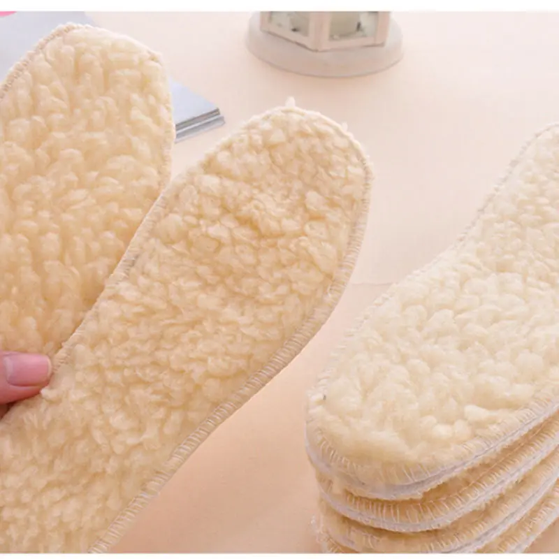 7 Sizes 1pair Fleece Thermal Insoles 